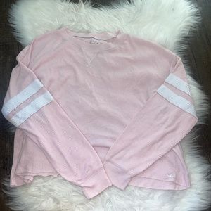 Light pink knit hollister top